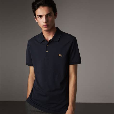 burberry cotton polo shirt|Burberry polo shirts men's sale.